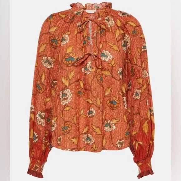 Ulla Johnson Kaitlyn Blouse in Amaryllis, size 0 NWT - Picture 1 of 10